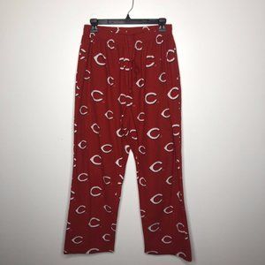 Concepts Womens Cincinnati Reds Elastic Waist Pockets Fleece Pajama Pants Size L